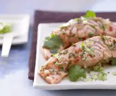Gedämpftes Lachsfilet