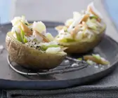 Ofenkartoffeln mit Fisch