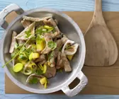 Puten-Lauch-Pfanne