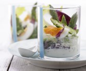 Eier-Spargel-Salat mit Joghurtdressing