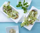 Salat von gebratenem Fenchel