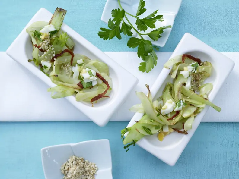 Salat von gebratenem Fenchel