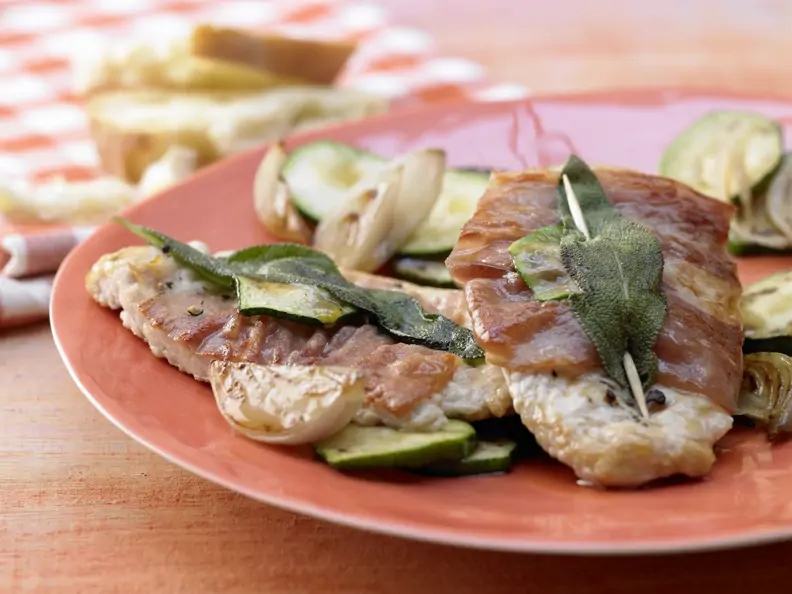 Kalbsschnitzel à la Saltimbocca