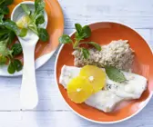 Schollenfilets in Orangensauce