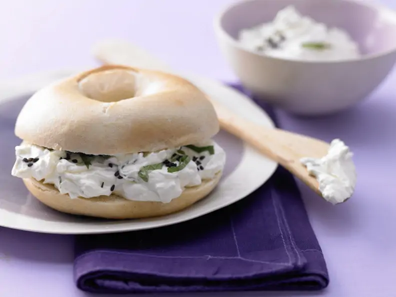 Schafskäse-Bagel