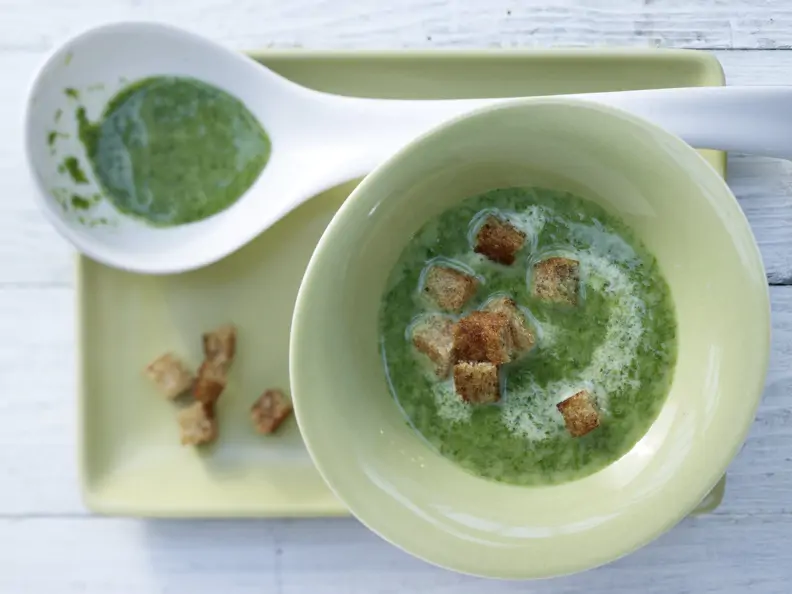 Cremige Spinatsuppe