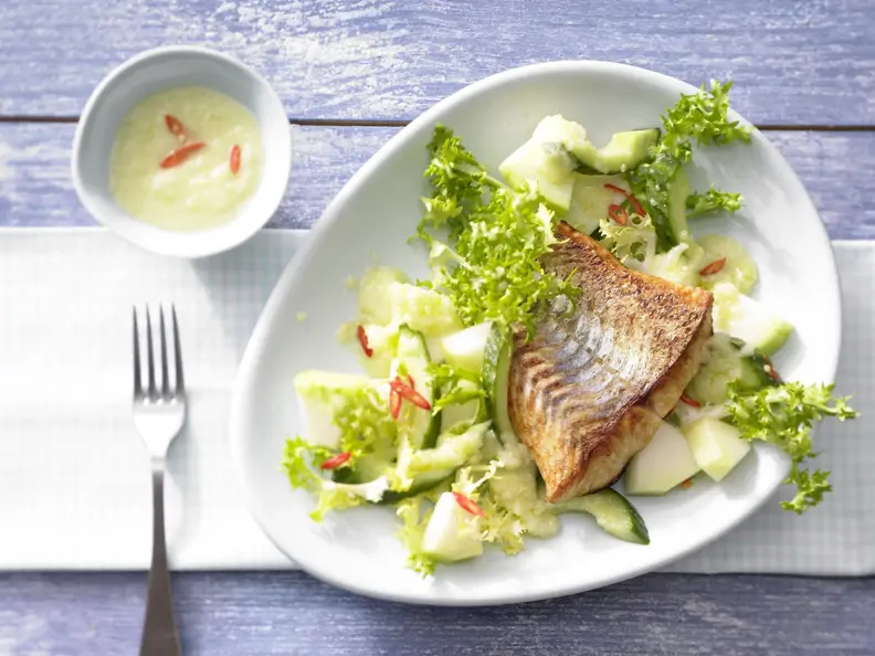 Frisée-Melonen-Salat