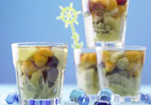 Früchtegelee "Aquarium"