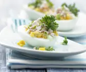 Gefüllte Wasabi-Eier