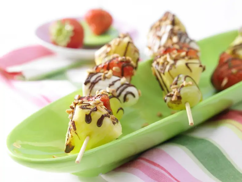 Obst am Spieß