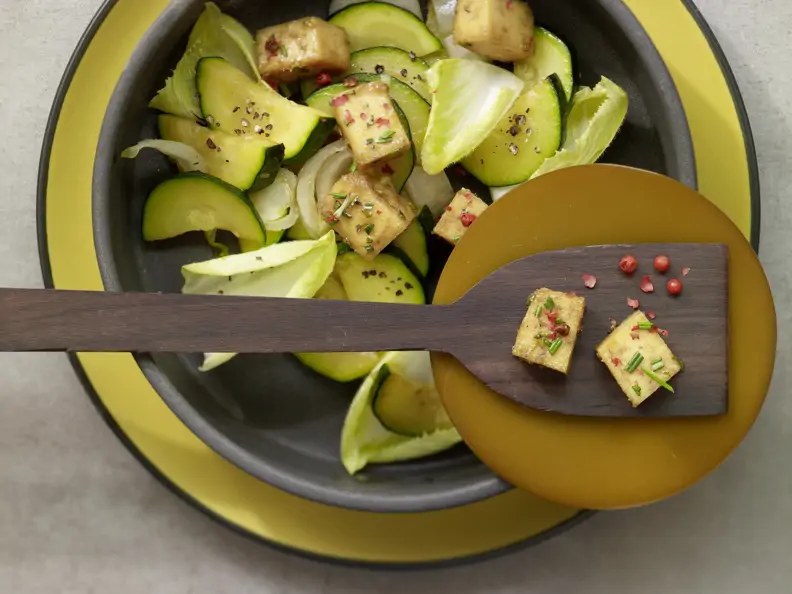 Karamellisierter Tofu