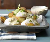Pannfisch mit Senfsauce