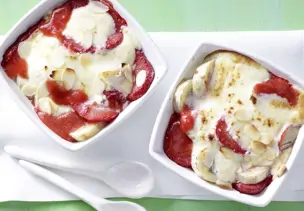 Überbackene Erdbeeren
