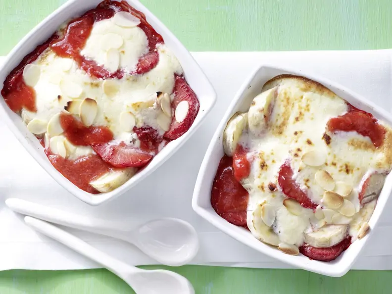 Überbackene Erdbeeren