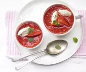 Gekühlte Erdbeersuppe