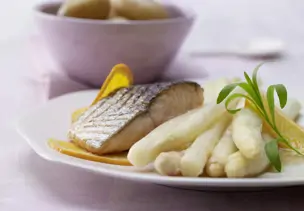 Orangen-Estragon-Spargel