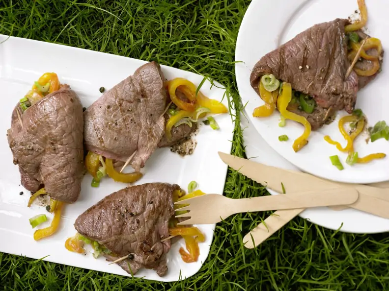 Gefüllte Rindfleischtaschen
