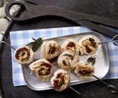 Würzige Putenrouladenspieße