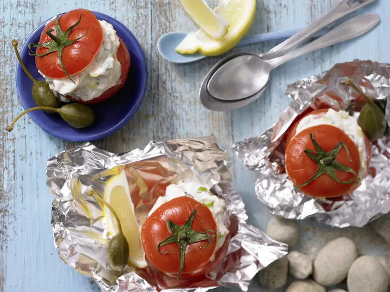 Gefüllte Ricotta-Tomaten