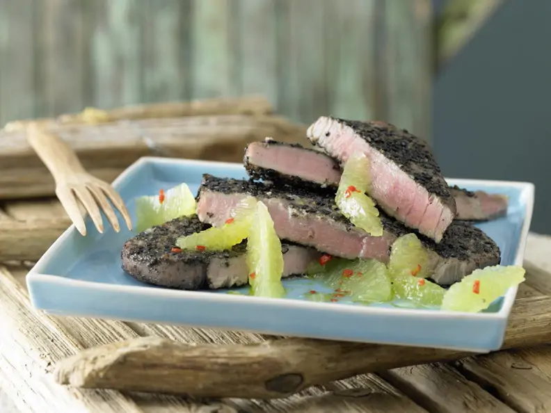 Thunfisch in Schwarzkümmel-Hülle