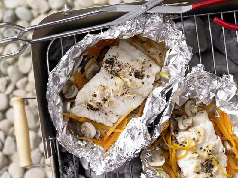 Lengfisch in der Folie