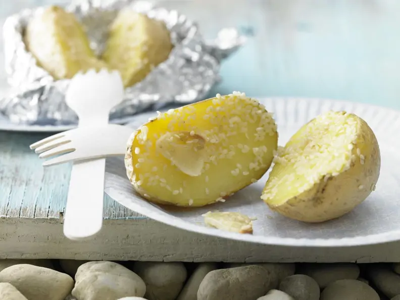 Grillkartoffeln mit Sesam