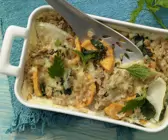 Brennnessel-Kohlrabi-Gratin