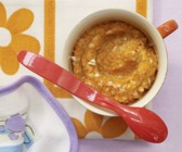 Möhren-Dinkel-Brei mit Mandeln