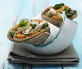Brennnessel-Hähnchen-Wraps