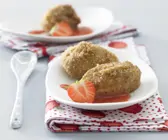 Quarkklößchen mit Erdbeersauce