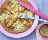 Vollkorn-Pfannkuchen mit Möhren und Sesam