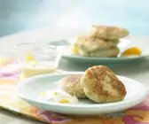 Pastinakenpuffer mit Dip