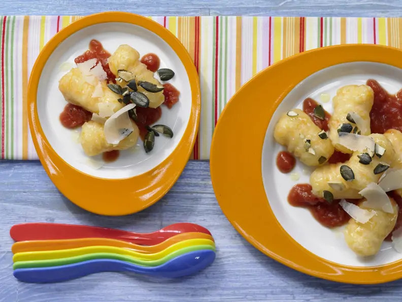 Kürbis-Gnocchi mit Tomatensauce