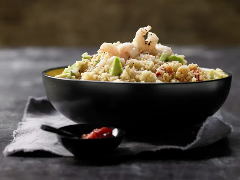 Scharfer Couscous-Salat