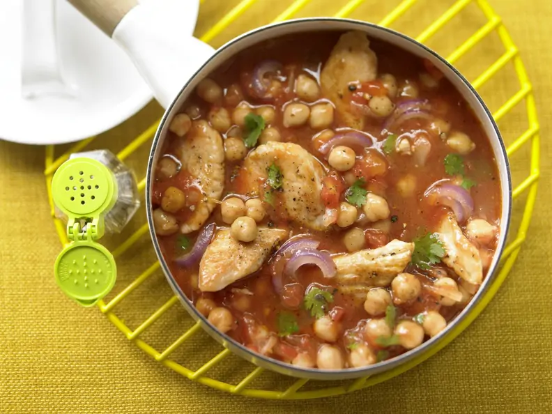 Kichererbsen-Tomaten-Ragout