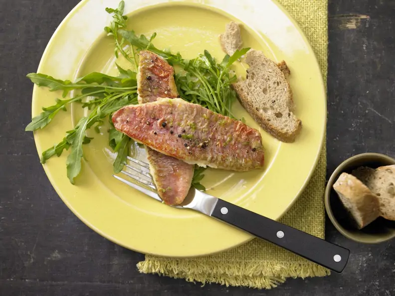 Gebratenes Rotbarbenfilet