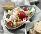 Rote-Bete-Salat mit Putenbrust