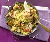 Meeresfrüchte-Paella