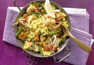 Meeresfrüchte-Paella