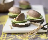 Brottaler mit Walnuss-Leber-Creme