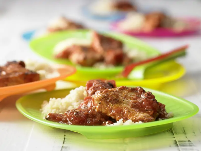 Minischnitzel mit Couscous