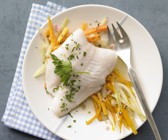 Gedünstetes Fischfilet