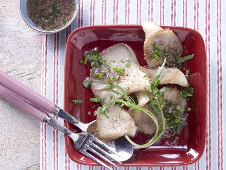 Austernpilze mit Rucola