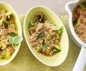 Krabben-Risotto mit Zucchini