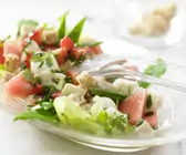 Melonen-Mozzarella-Salat