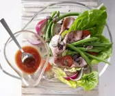Roastbeef-Bohnen-Salat