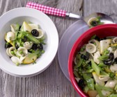 Nudelsalat mit grünem Gemüse