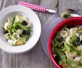 Nudelsalat mit grünem Gemüse