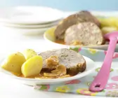 Pilzhackbraten in Rahmsauce