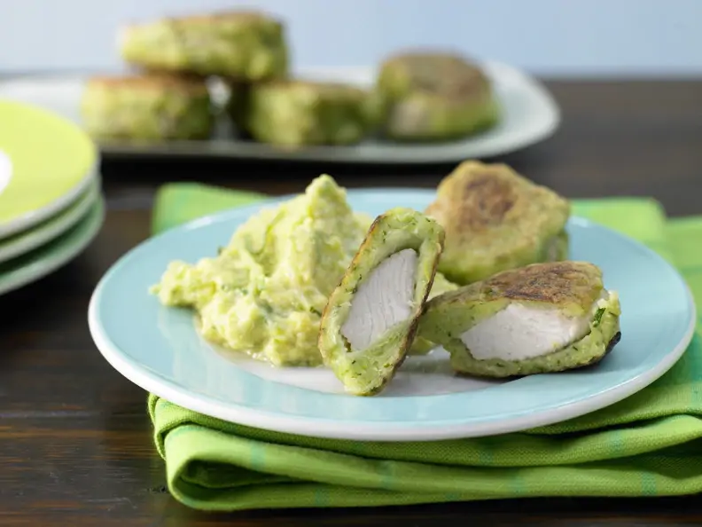 Puten-Nuggets im Zucchini-Mantel